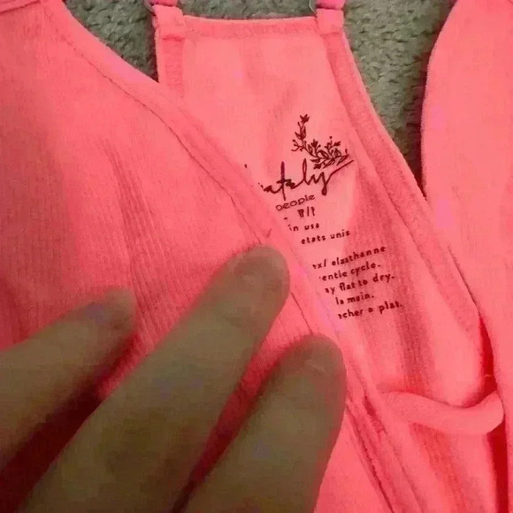 Free People Intimately Move Along Body Suit Neon Coral XS/S - Picture 6 of 7